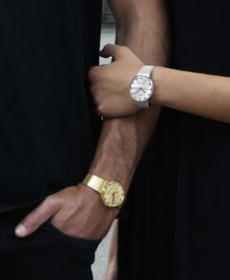 Men's Swiss Automatic Commander Gold-Tone PVD Stainless Steel Bracelet Watch 37mm