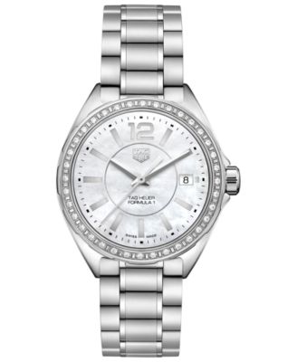 tag formula 1 women's watch with diamonds