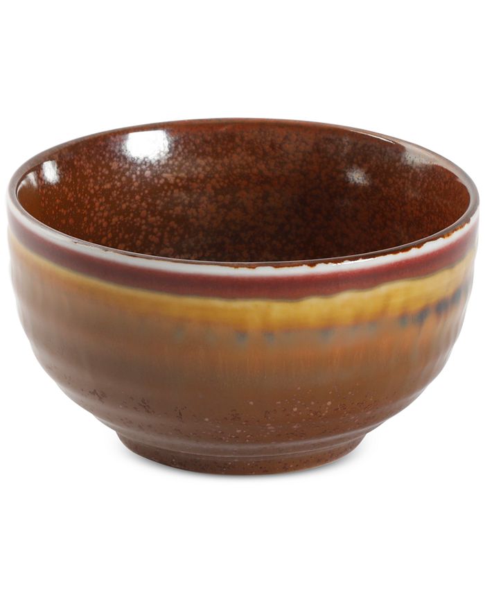 Gibson Laurie Gates CLOSEOUT! Gibson Reactive Glaze Spice Fruit Bowl