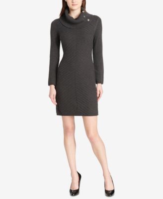 Tommy Hilfiger - Cowl-Neck Knit Sweater Dress