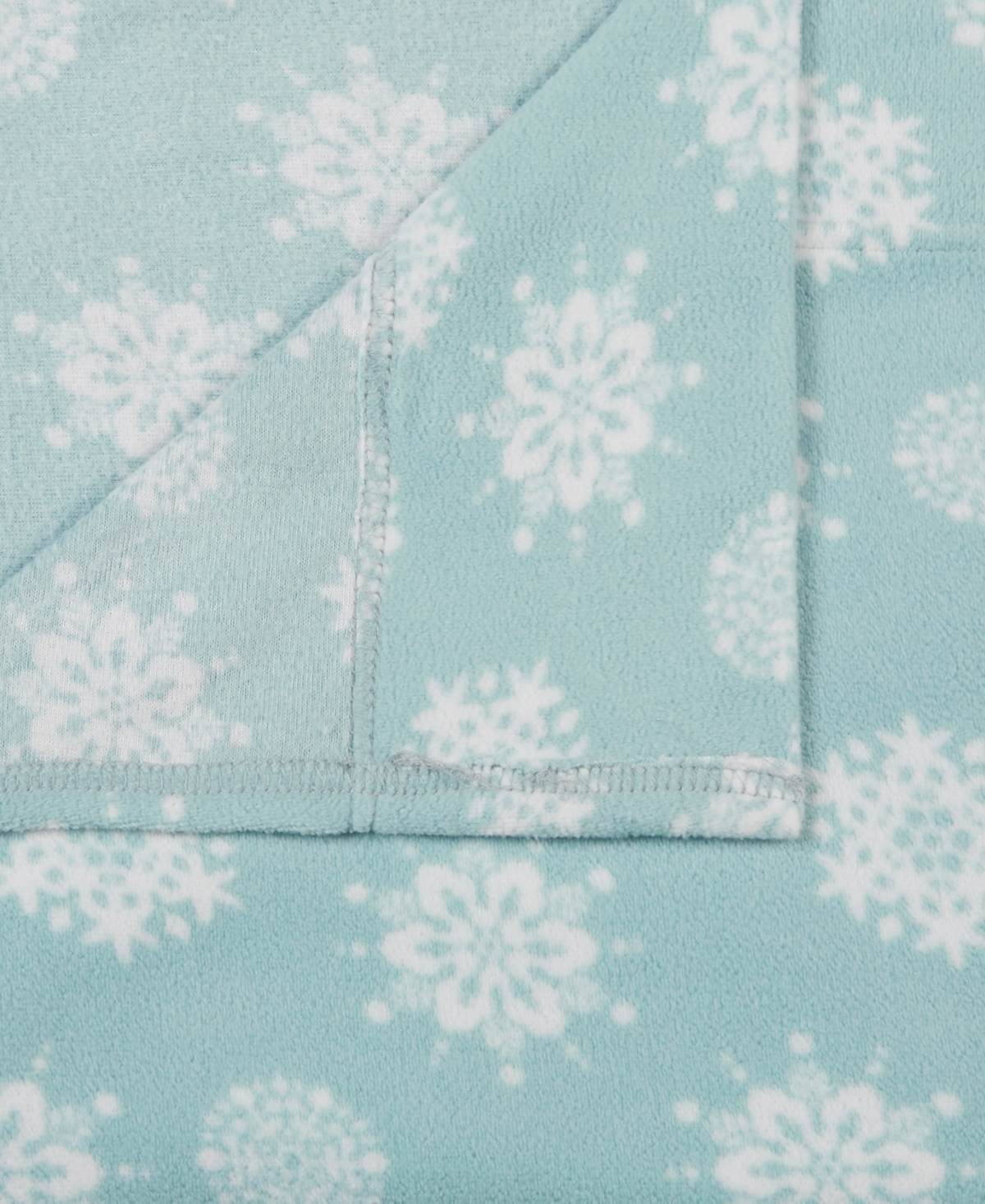 Sleep Philosophy True North By  Micro Fleece 4-pc Queen Sheet Set Bedding In Blue Snowflake