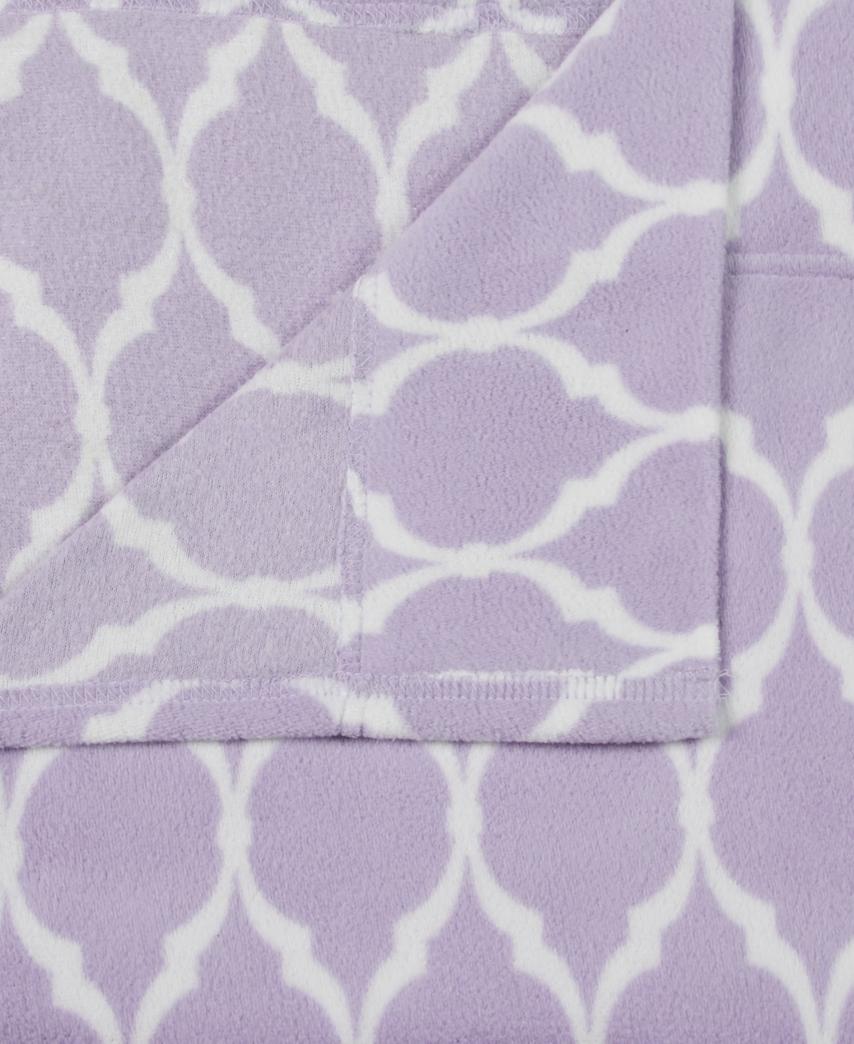 Sleep Philosophy True North By  Micro Fleece 4-pc King Sheet Set Bedding In Purple Ogee