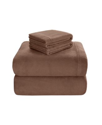 Soloft Plush Micro-Fleece 4-Pc. Sheet Set, King