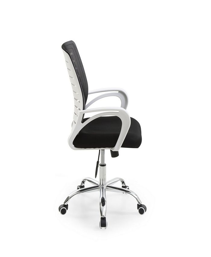 Hodedah Mesh, MidBack, Adjustable Height, Swiveling Office Chair with