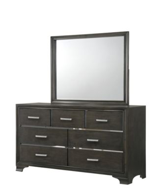 Hodedah - Paxton Mirror Only in Light Grey Finish