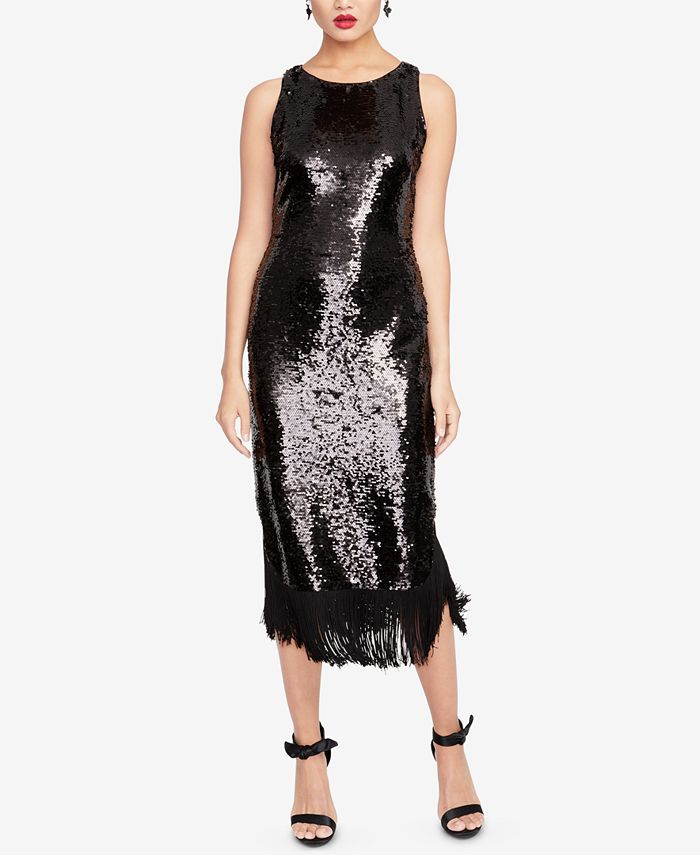 Rachel roy fringe dress clearance