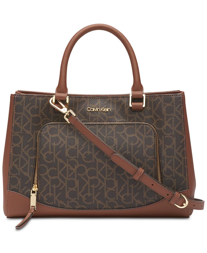 Calvin Klein Hudson Signature Satchel Macy's