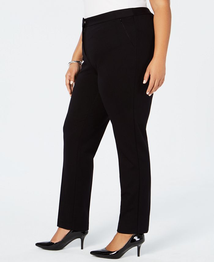 Alfani Plus Size Ponté-Knit Pants, Created for Macy's - Macy's