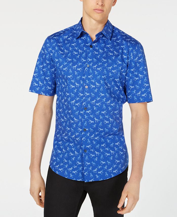 Alfani Men's ZebraPrint Shirt, Created for Macy's Macy's