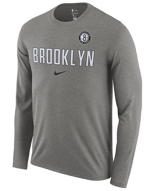 Nike Men's Brooklyn Nets Essential Facility Long Sleeve T-Shirt ...