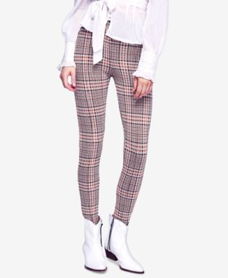 Free People - Plaid Skinny Pants