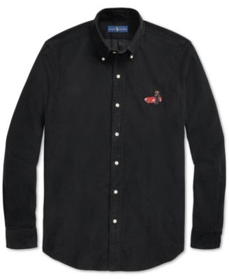 Polo Ralph Lauren Men's Classic Fit Corduroy Polo Bear Shirt - Macy's