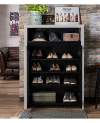 Furniture of America Drax Industrial Shoe Rack