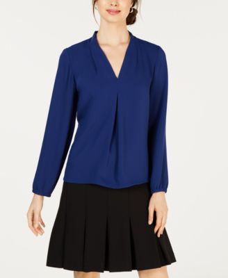 Nine West - V-Neck Long-Sleeve Top