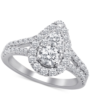 image of Diamond Teardrop Openwork Engagement Ring (1-3/4 ct. t.w.) in 14k White Gold