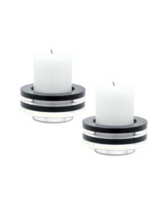 Dimond Home - Tuxedo Crystal Candleholder - Set Of2