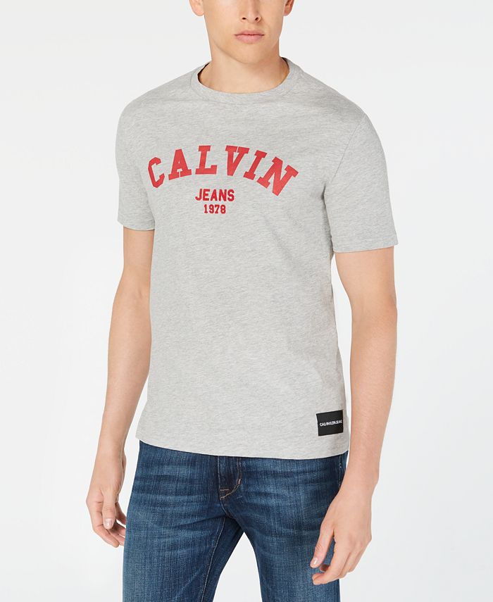 Calvin Klein Jeans Men's Logo Print T-Shirt - Macy's