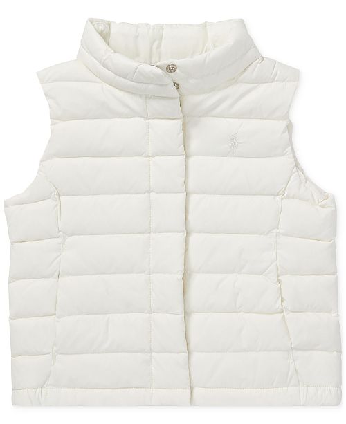 Polo Ralph Lauren Toddler Girls Quilted Vest Reviews Coats