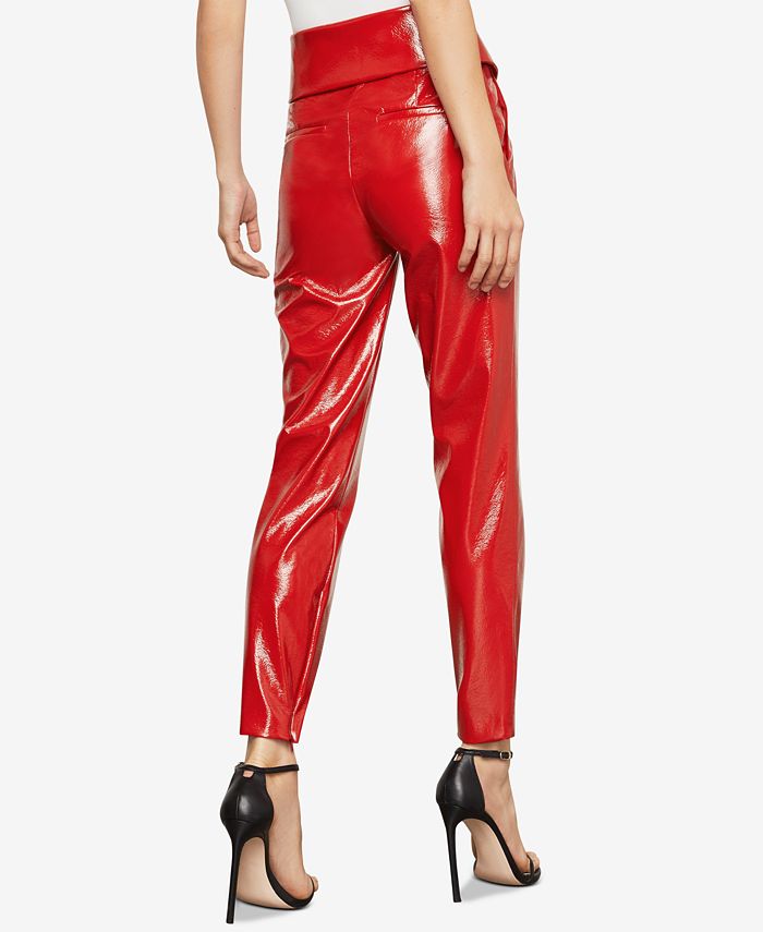 macy's faux leather pants