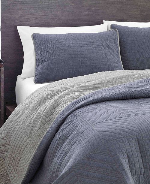 Eddie Bauer Hidden Lake Chambray Blue King Quilt Set & Reviews - Quilts ...