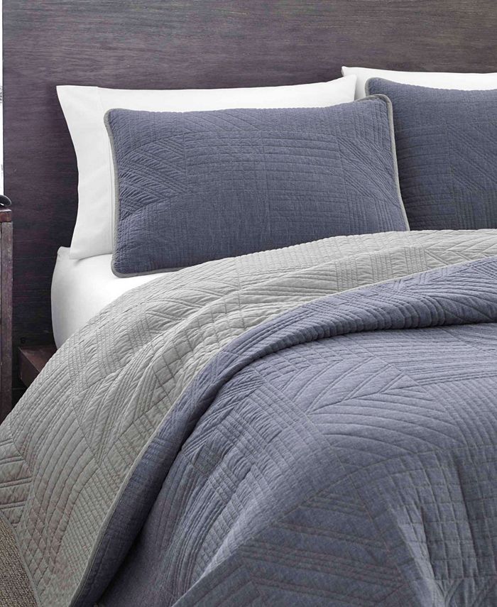Eddie Bauer Hidden Lake Chambray Blue Twin Quilt Set Macy's