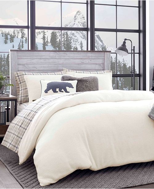 Eddie Bauer Cloud Peak Light Beige King Duvet Cover Set Reviews