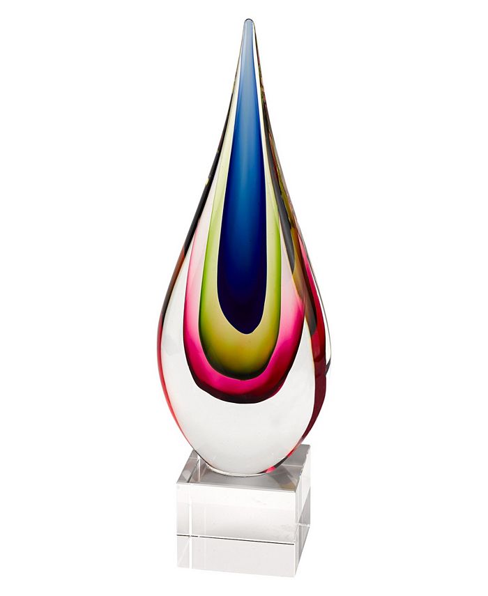 Badash Crystal Essence Teardrop Art Glass Sculpture - Macy's