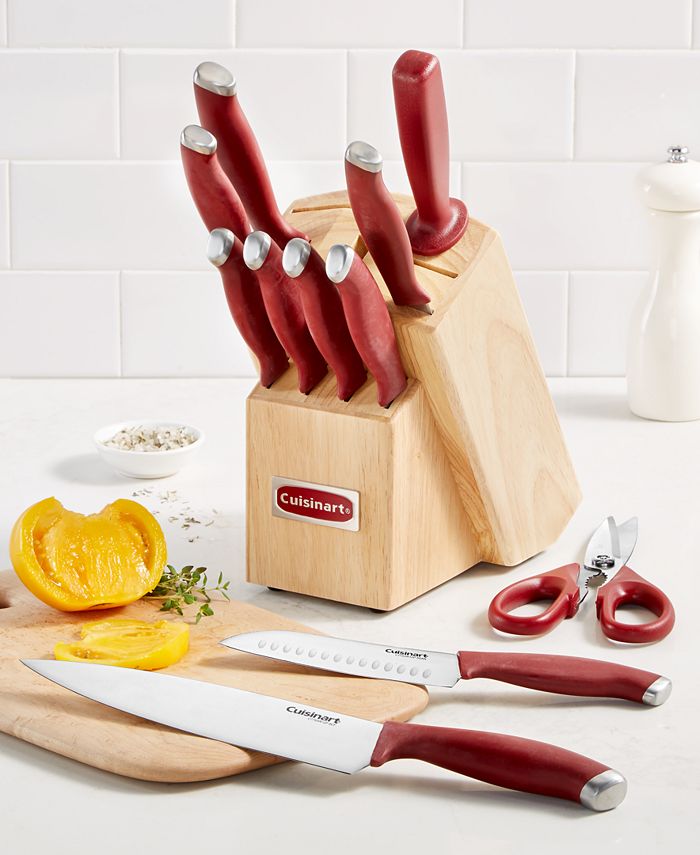 Cuisinart Color Pro Collection 12 Piece Cutlery Set, Red