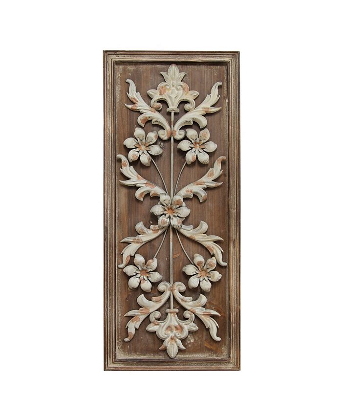 Stratton Home Décor Decor Vintage Panel Wall Reviews Macy S - Stratton Home Decor Antique Flower Wall