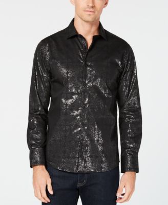 Tallia - Men's Slim-Fit Shimmer Dress Shirt
