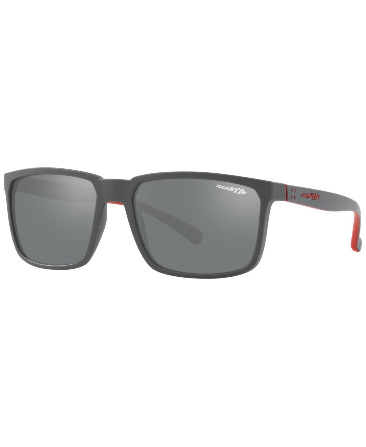 Sunglasses, AN4251 58 Stripe - MATTE GREY / GREY MIRROR SILVER