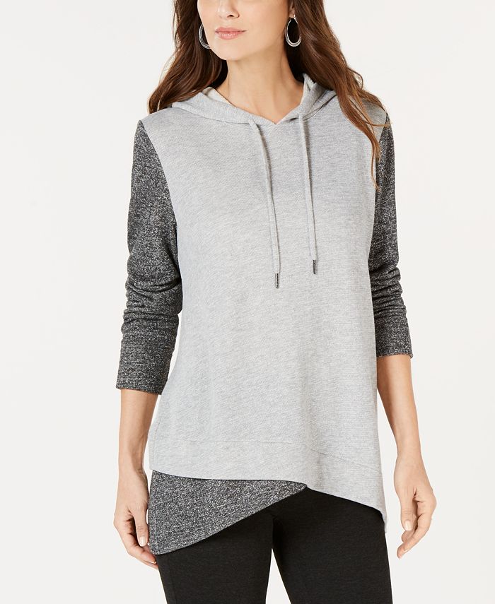 Style & Co Colorblocked Sweatshirt, Created for Macy's & Reviews - Tops ...