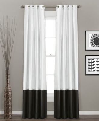 Lush Decor Prima Light Filtering Window Curtain Panels Pair 54"W x 84"L