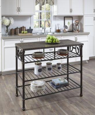 Home Styles - Richmond Hill Kitchen Island with Quartz Veneer Top