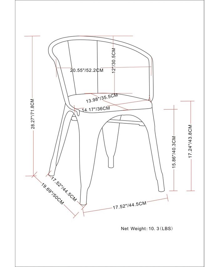 Simpli Home Set of 2 Larkin Dining Chair Macy's