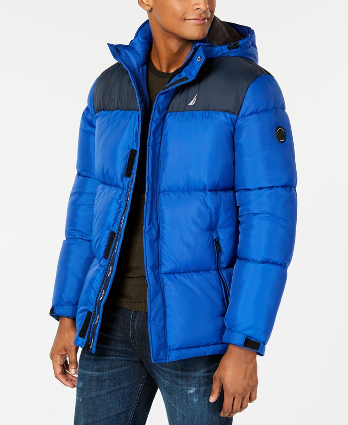 Nautica Men's Colorblocked Hooded Parka, Created for Macy's & Reviews ...