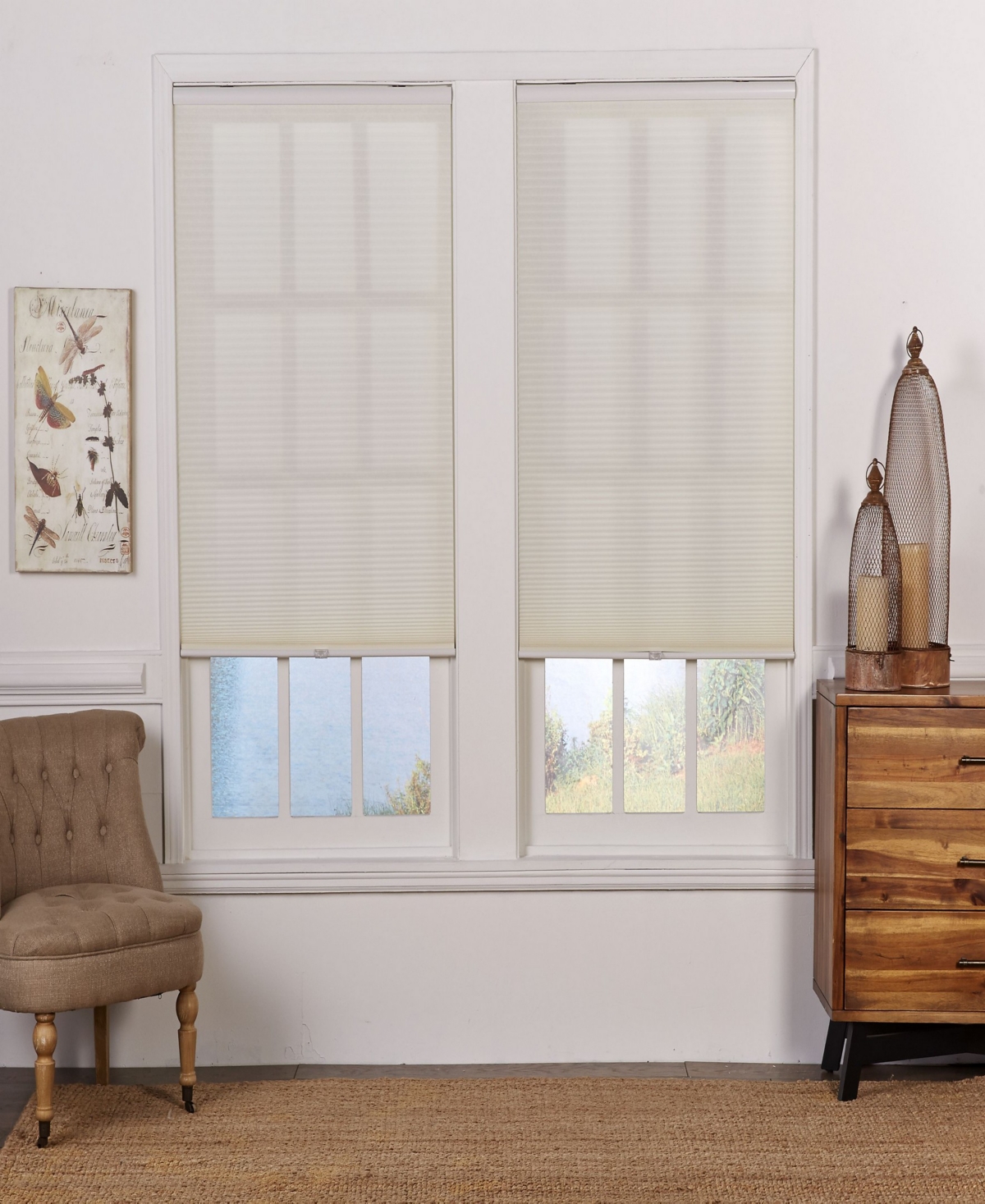 Cordless Light Filtering Cellular Shade, 30x48