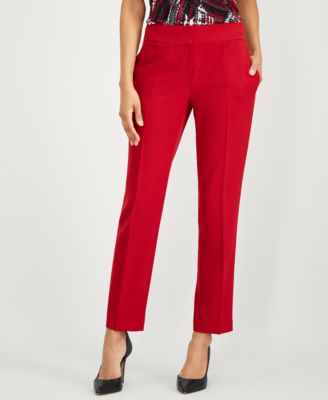 Kasper - Petite Stretch Crepe Slim Pants