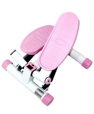 Sunny Health & Fitness - P8000 Pink Adjustable Twist Stepper Step Machine W/ Lcd Monitor