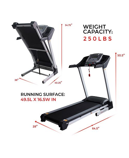 Sunny Health & Fitness SF-T7515 Smart Treadmill with Auto ...