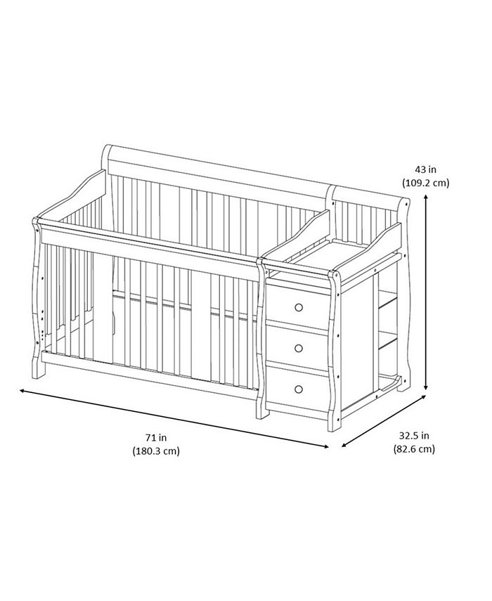 Storkcraft Portofino 4 in 1 Convertible Crib and Changer Macy's
