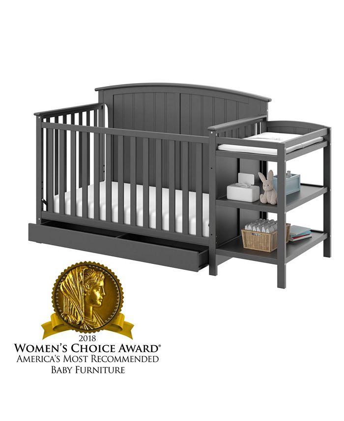 Storkcraft Steveston 4 in 1 Convertible Crib and Changer with Drawer