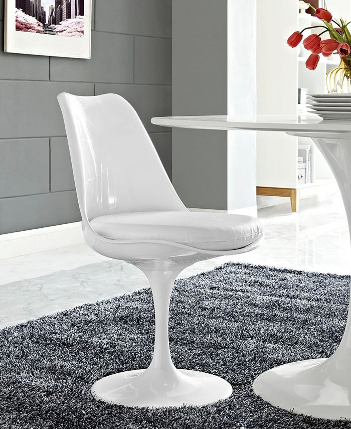 Modway - Lippa Dining Vinyl Side Chair in White