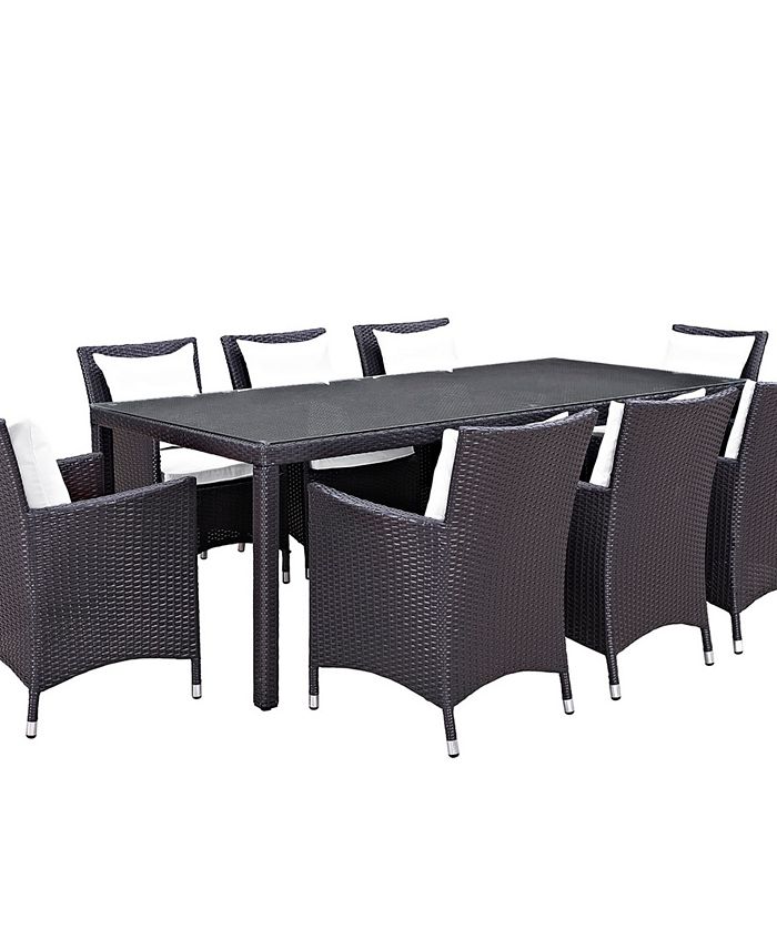 Modway Convene 9 Piece Outdoor Patio Dining Set Macy's