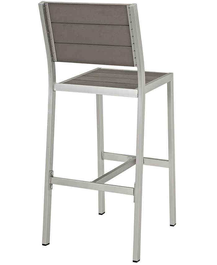 Modway Shore Outdoor Patio Aluminum Armless Bar Stool Macy's