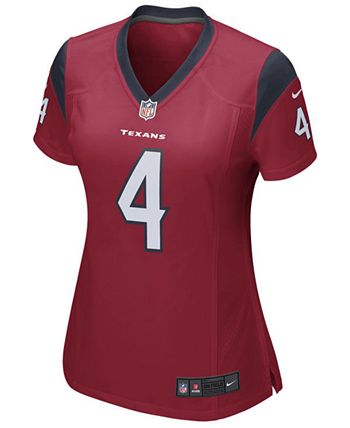 Pink texans deals jersey womens