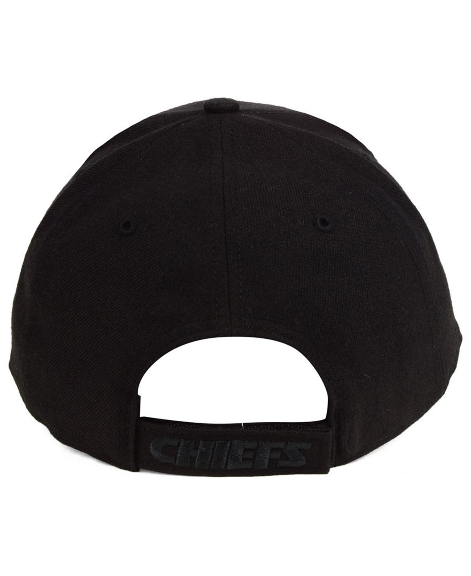 Kansas City Chiefs Black & Black MVP Strapback Cap