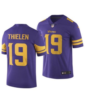 Minnesota Minnesota Vikings No19 Adam Thielen Men's Black Nike Golden Sequin Vapor Limited NFL Jersey