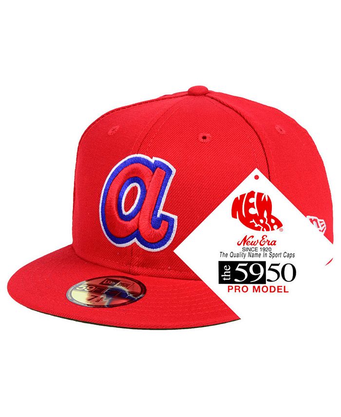New Era Atlanta Braves Retro Stock 59FIFTY FITTED Cap - Macy's