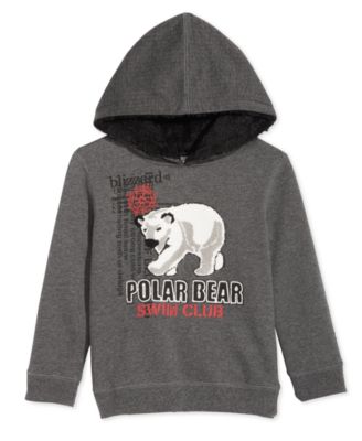 Epic Threads - Little Boys Polar Bear Hoodie, Created for Macy's